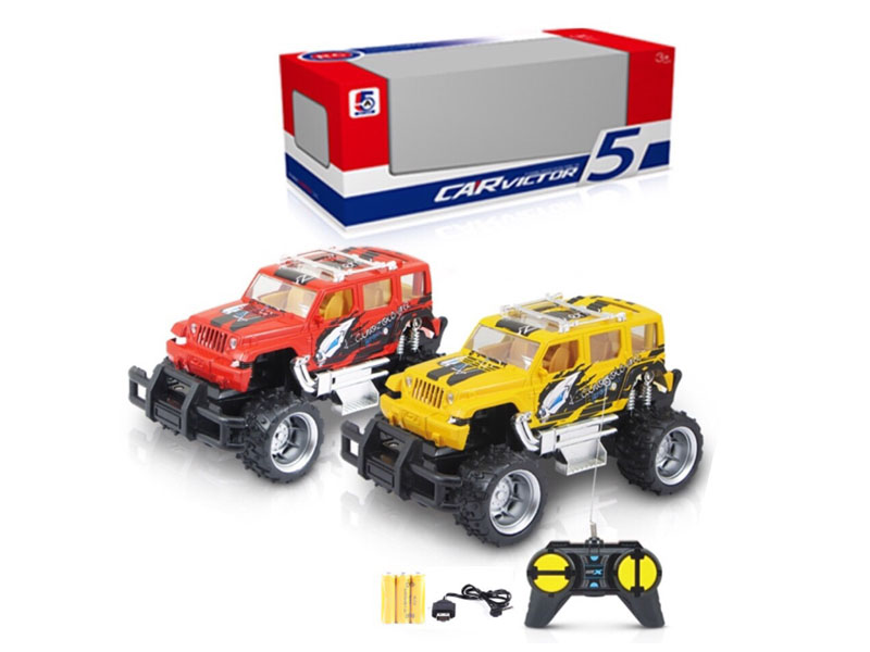 1:24 R/C Cross-country Jeep 4Ways W/Charge(2C) toys