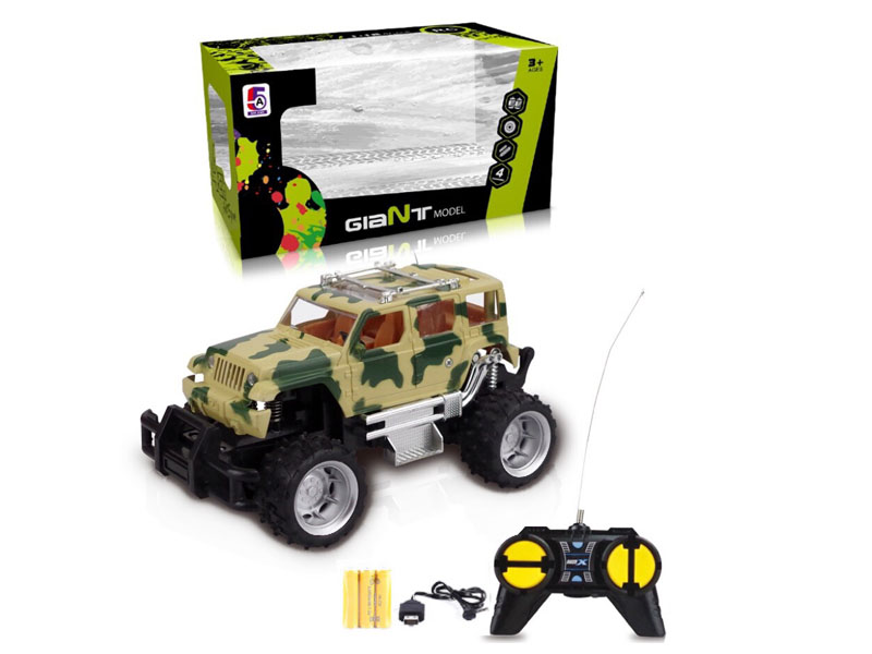 1:24 R/C Cross-country Jeep 4Ways W/Charge toys