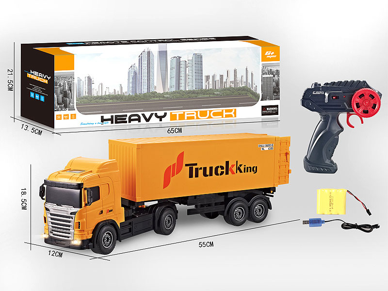 2.4G R/C Container Truck W/L_Charge toys
