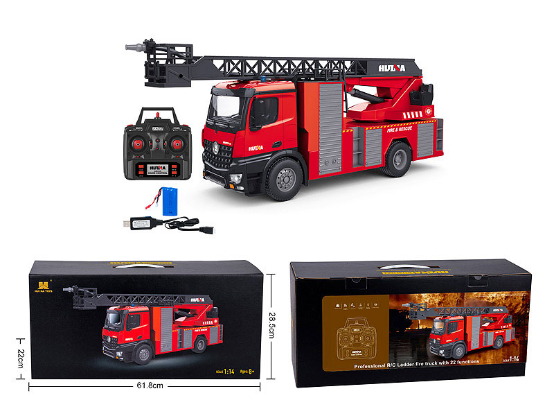 1:14 R/C Fire Engine 22Ways W/Charge toys