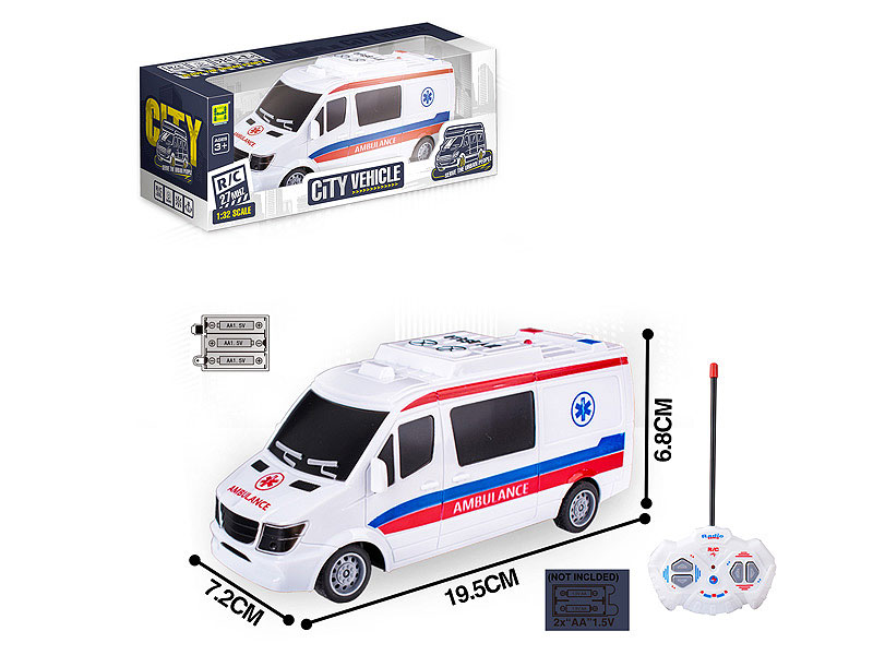 1:32 R/C Ambulance 4Ways W/L toys