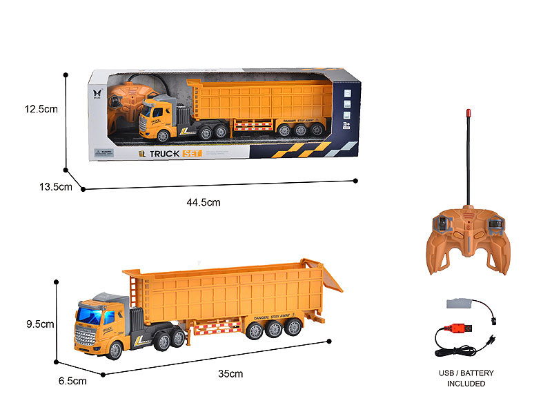1:48 R/C Truck 4Ways W/L_Charge toys