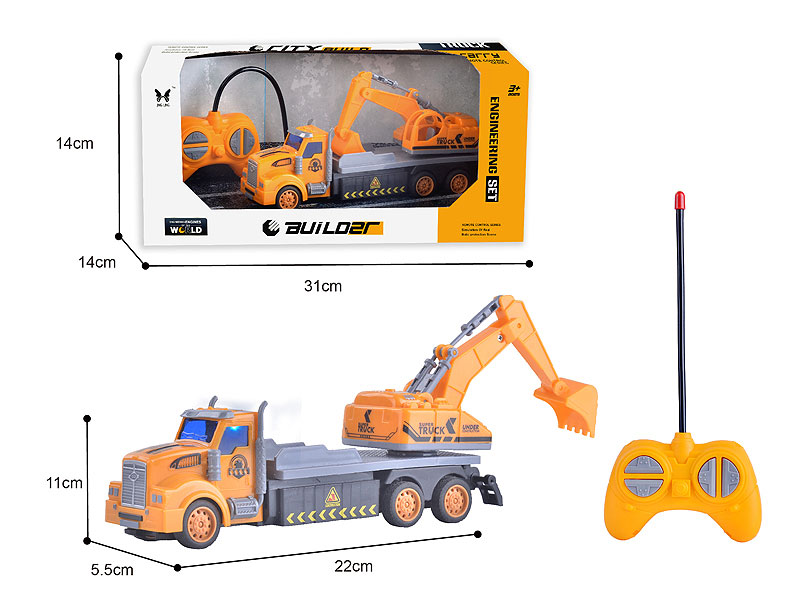 1:48 R/C Construction Truck W/L toys