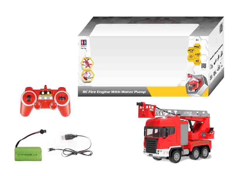 1:20 R/C Fire Engine W/Charge toys