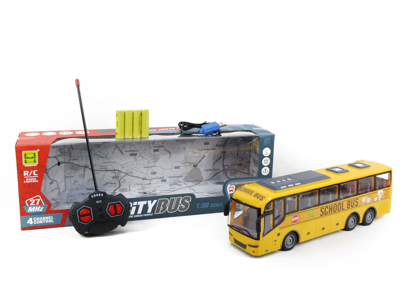 1:30 R/C School Bus W/L_Charge toys