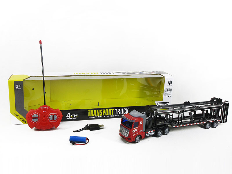 1:48 R/C Container Truck 4Way W/L_Charge toys