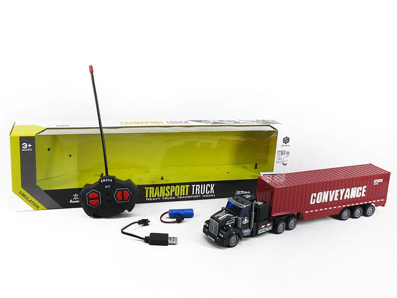 1:48 R/C Container Truck 4Ways W/L_Charge toys