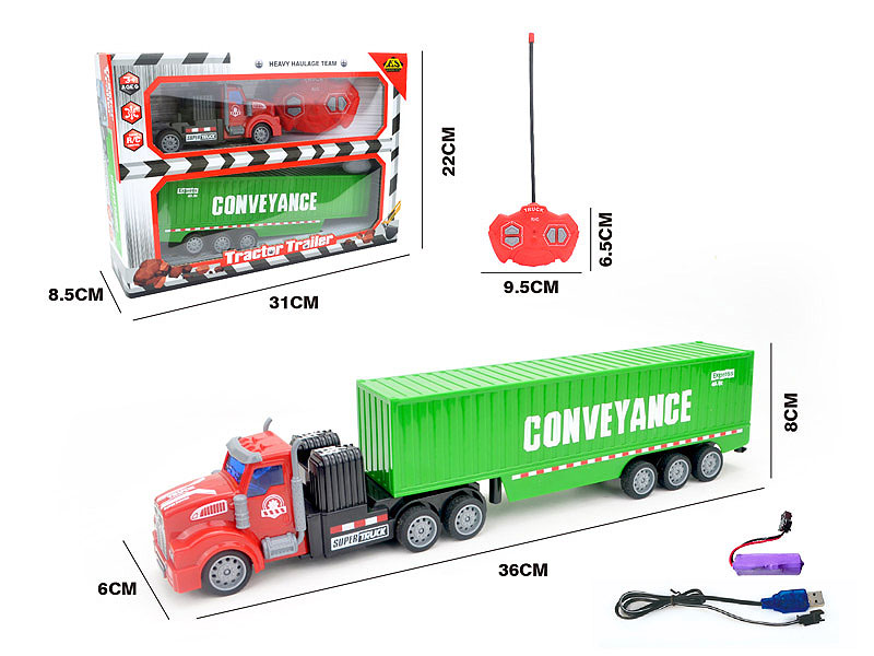 R/C Container Car 4Way W/L toys