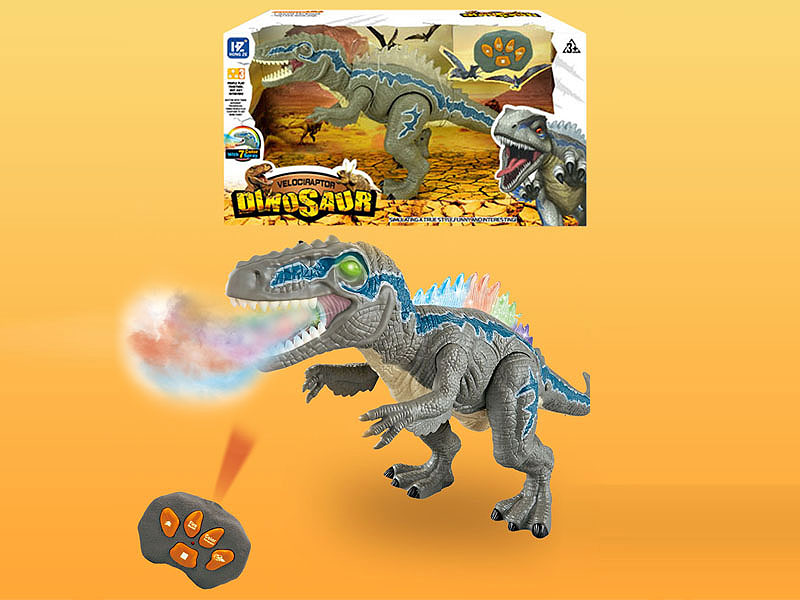 R/C Spray Velociraptor W/L toys