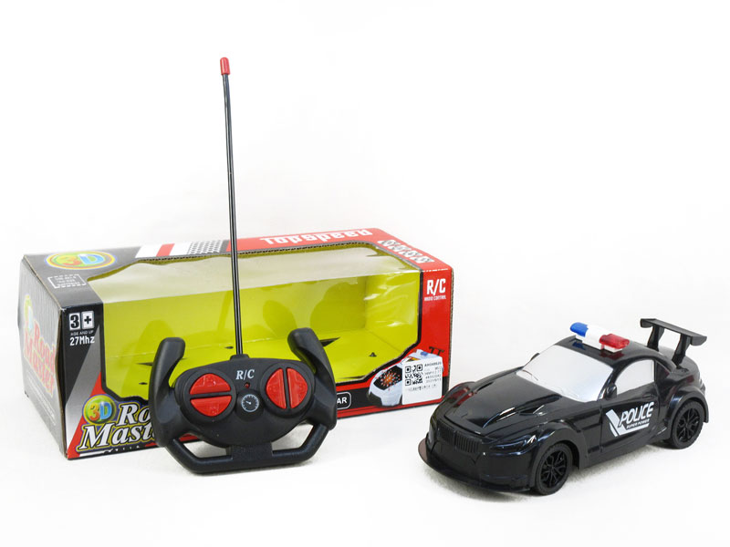 1:18 R/C Police Car 4Way W/L(2C) toys