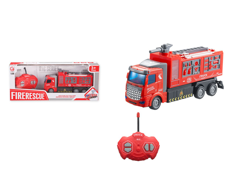1:36 R/C Fire Engine 4Ways W/L toys