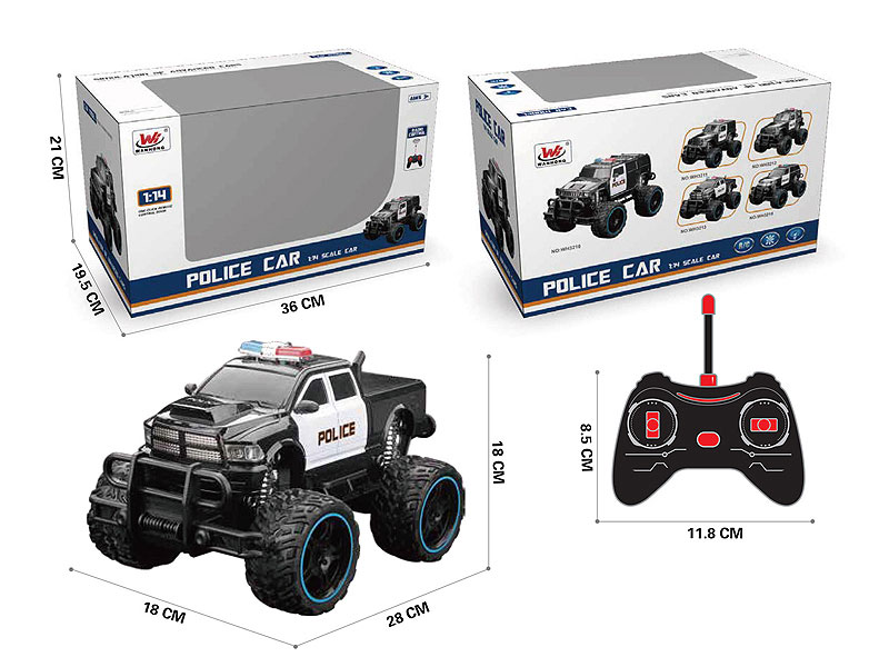 1:16 R/C Police Car 4Ways toys