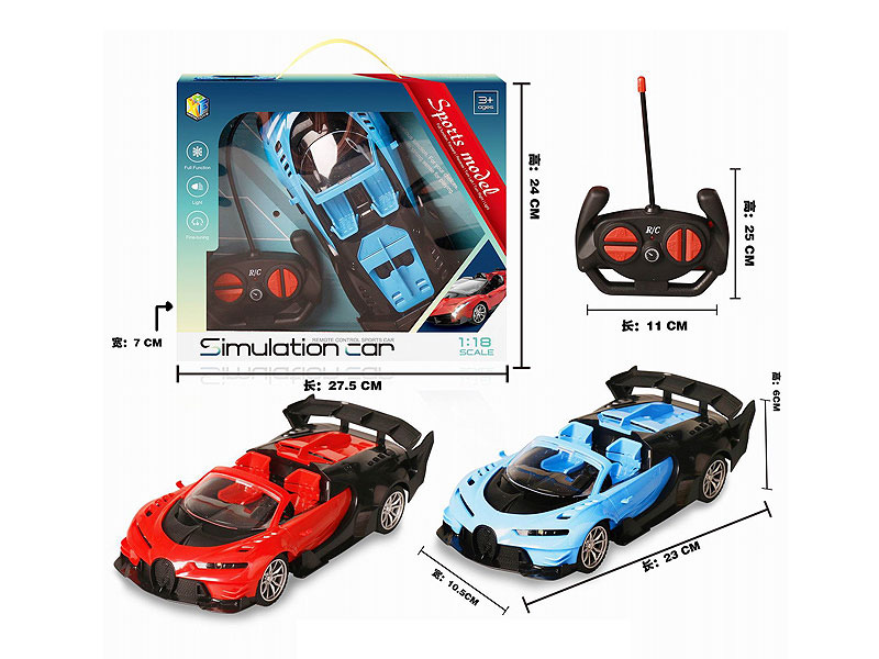 1:18 R/C Car 4Ways(2C) toys