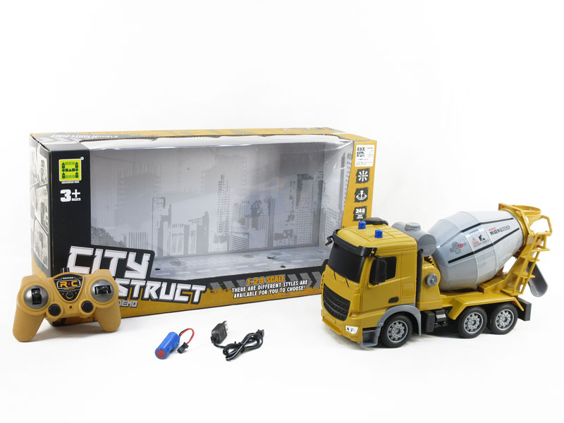 2.4G 1:24 R/C Construction Truck 7Ways W/L_Charge toys
