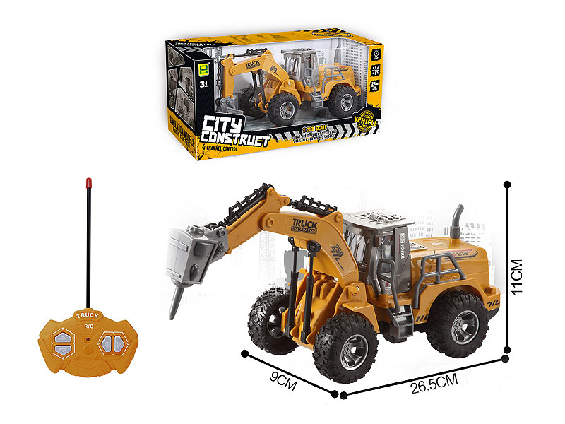 1:30 R/C Construction Truck 4Ways W/L toys