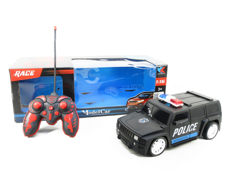 1:16 R/C Police Car 5Ways W/L(2C) toys