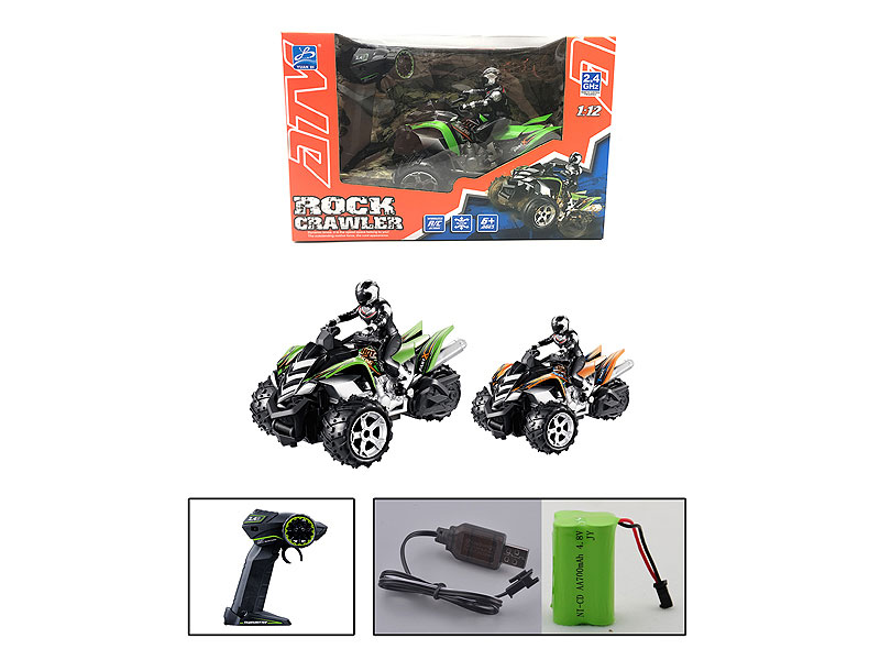 1:12 R/C Motorcycle 4Ways W/Charge toys