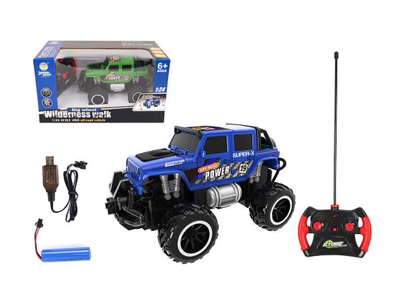 1:24 R/C Cross-country Car 4Ways W/Charge toys