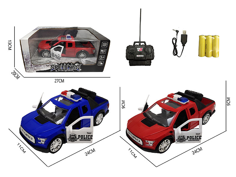 R/C Police Car 4Ways W/L_Charger(2C) toys