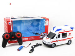 1:18 R/C Ambulance 4Ways W/L_M_Charge toys