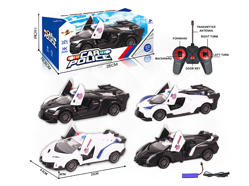 1:24 R/C Police Car 5Ways W/L_Charge(2S2C) toys