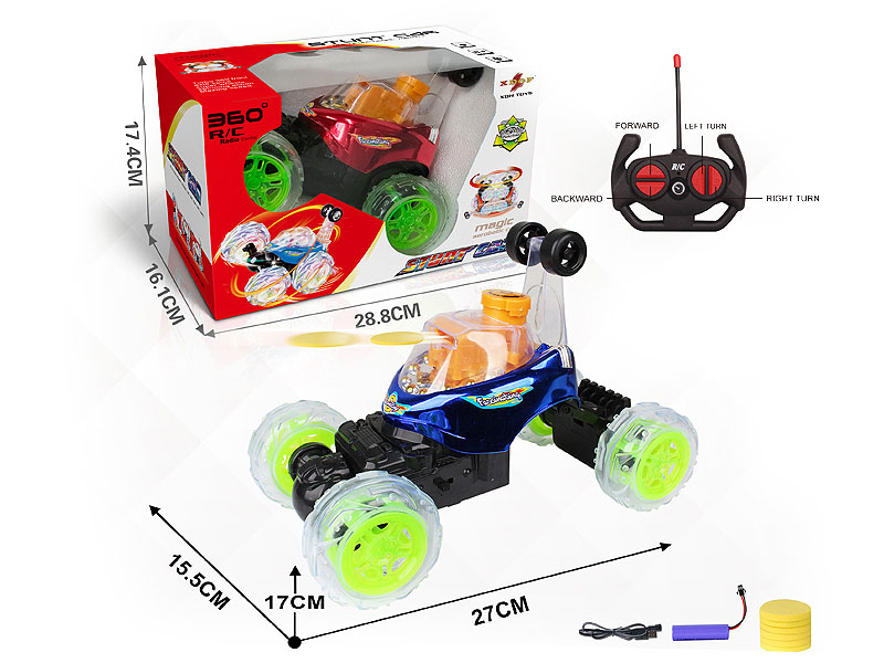 R/C Stunt Tip Lorry W/L_M_Charge toys