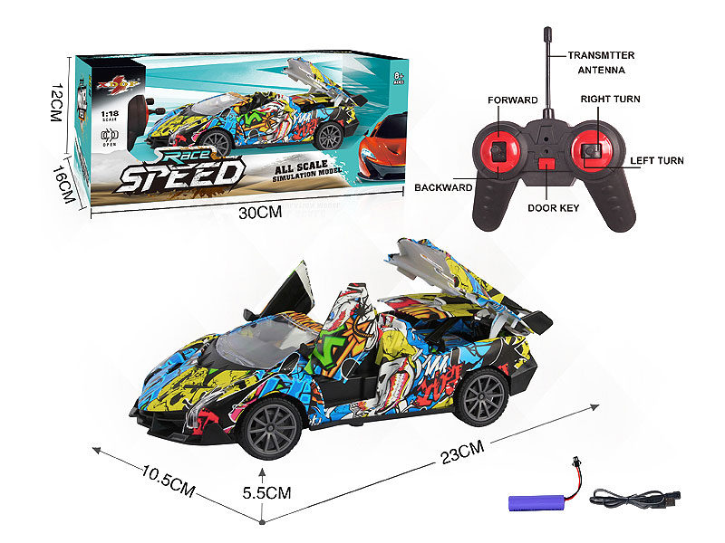 1:18 R/C Car 5Ways W/L_Charge toys