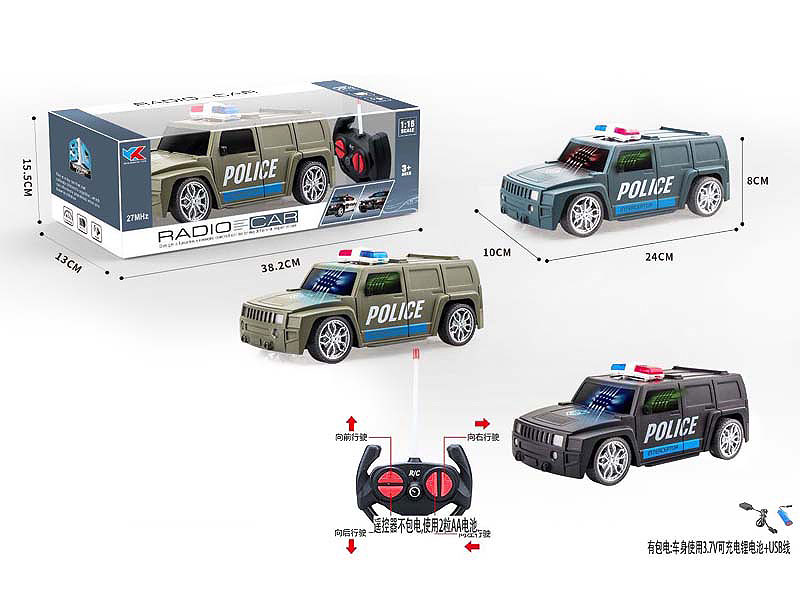 1:16 R/C Police Car 4Way W/L_Charge(3C) toys