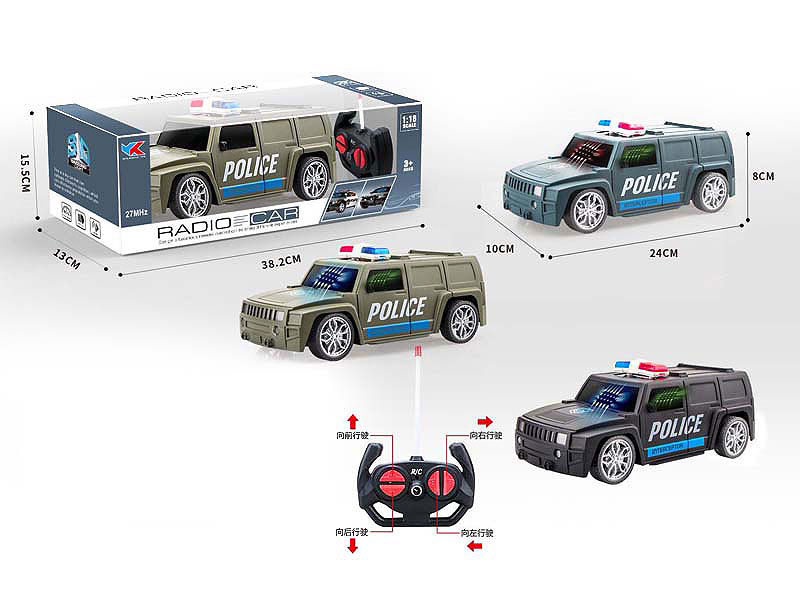 1:16 R/C Police Car 4Way W/L(3C) toys