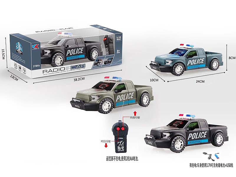 1:16 R/C Police Car 2Ways W/L_Charge(3C) toys