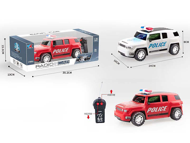 1:16 R/C Police Car 2Ways W/L(2C) toys