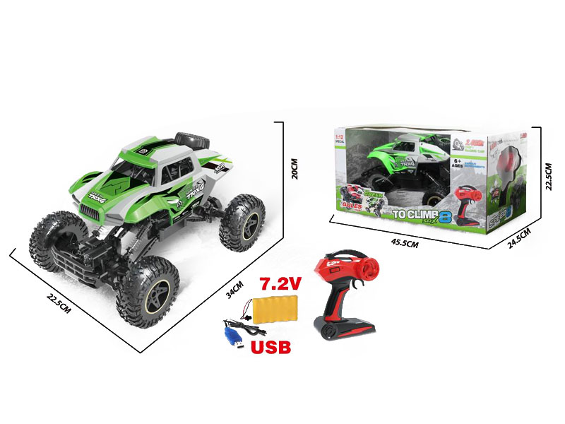 2.4G R/C Climbing Car W/Charge toys