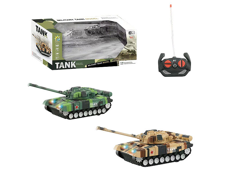 1:18 R/C Tank W/L_M(2C) toys