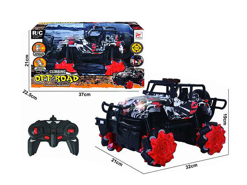 2.4G R/C Stunt Jeep 6Ways W/Charge toys