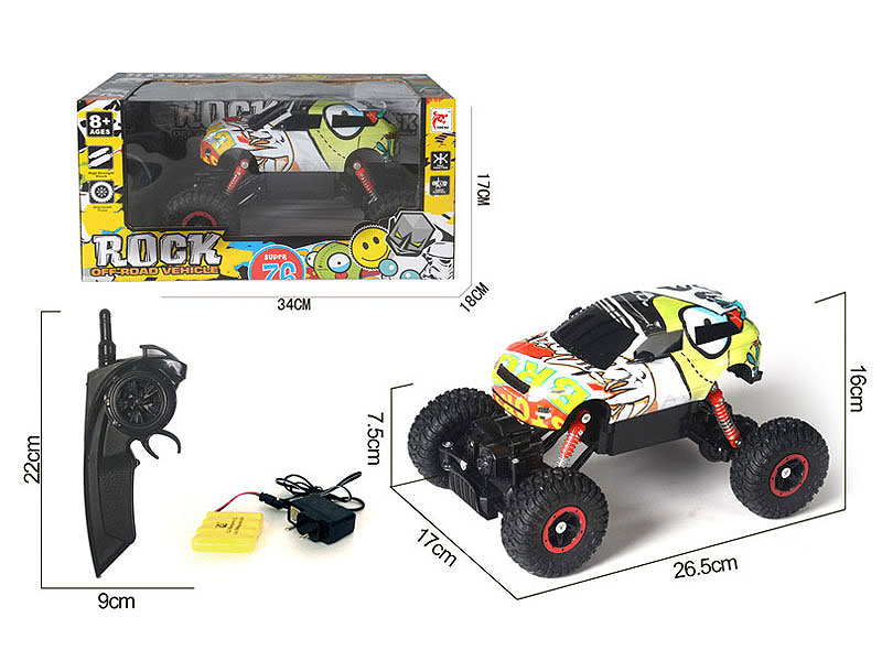 2.4G R/C Climbing Car 4Ways W/Charge toys