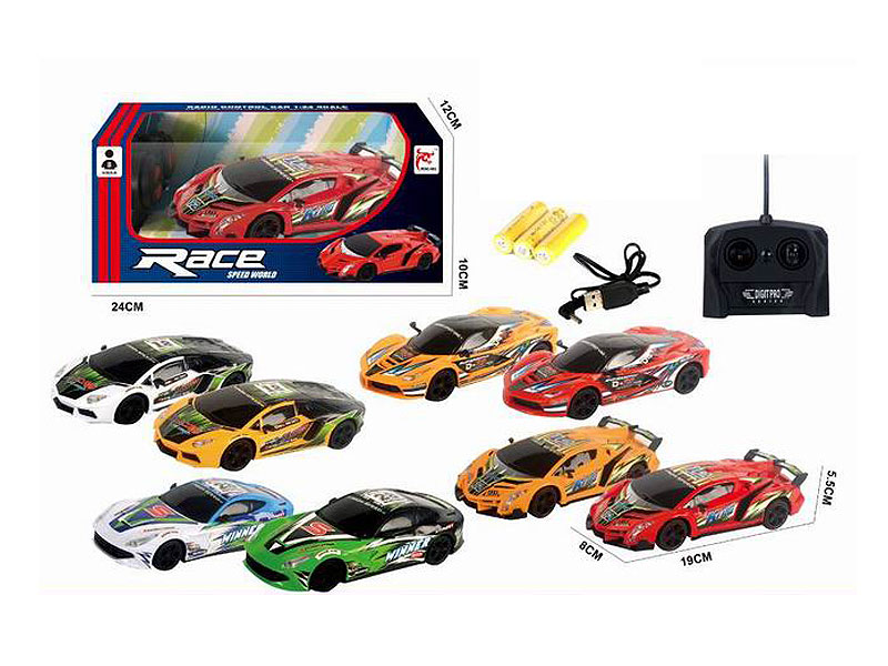 1:24 R/C Sports Car 4Ways W/L(4S) toys