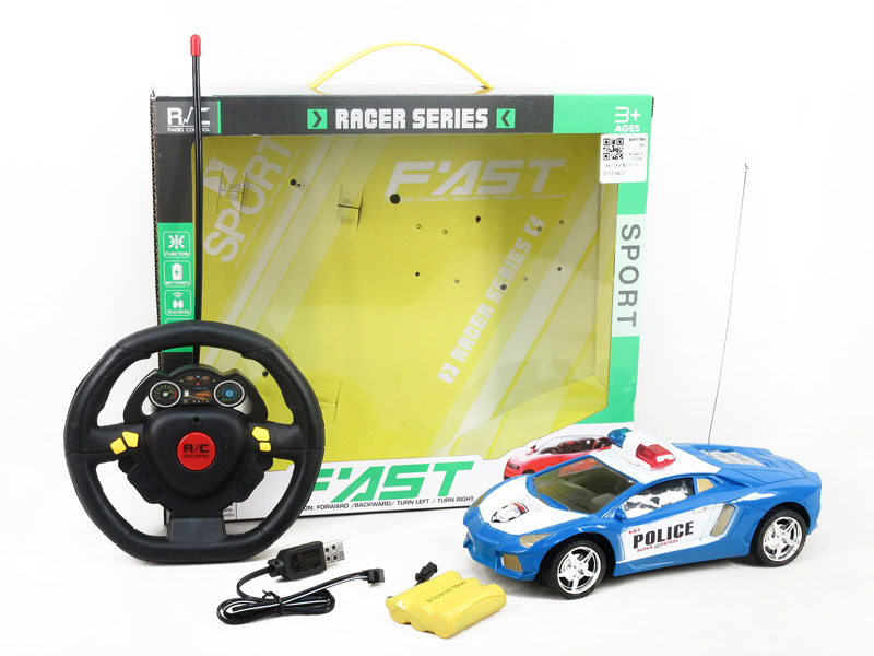 R/C Police Car 4Ways W/Charge(2C) toys