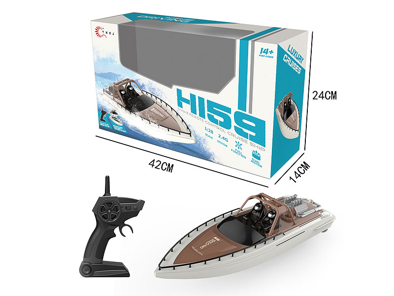 2.4G R/C Ship W/Charge toys