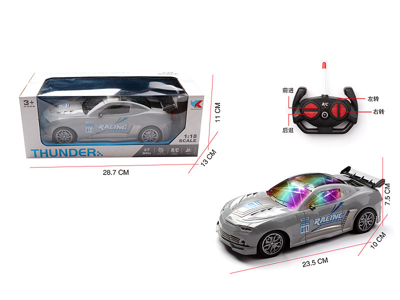 1:18 R/C Racing Car 4Way W/L toys