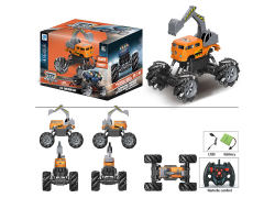 2.4G 1:16 R/C Excavator 9Ways W/L_S_Charge toys