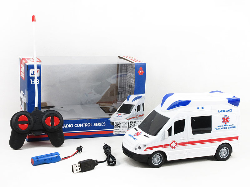 1:18 R/C Ambulance 4Ways W/L_Charge toys