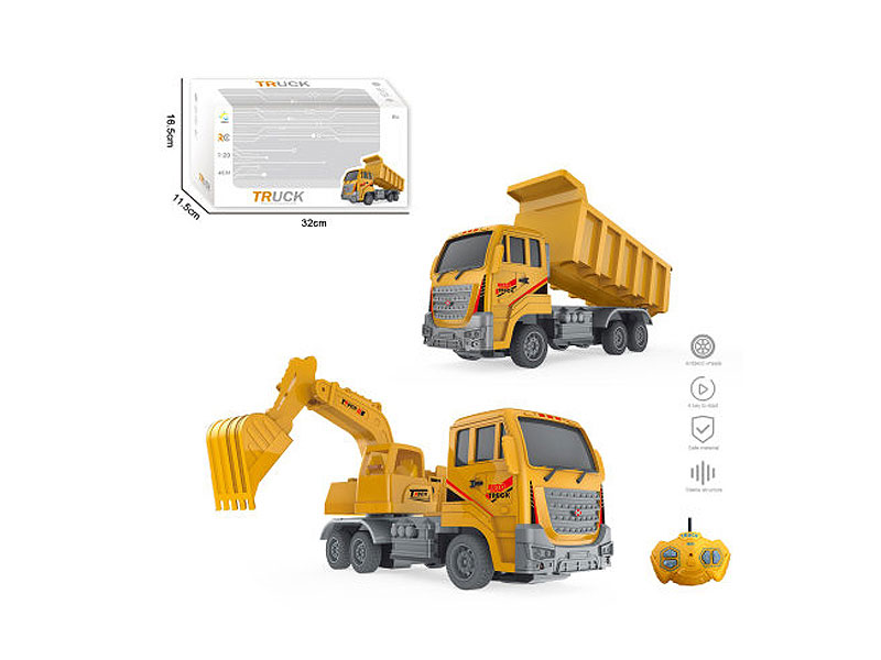 1:20 R/C Construction Truck 4Ways(2S) toys