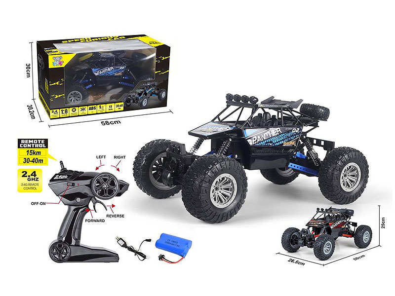 2.4G 1:8 R/C 4Wd Climbing Car W/Charge toys