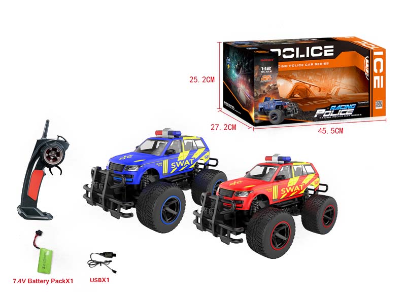 2.4G 1:12 R/C Police Car 5Ways W/L_S_Charge toys