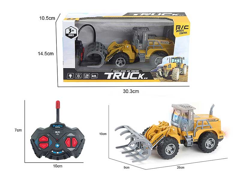 1:30 R/C Construction Truck 4Ways W/L toys