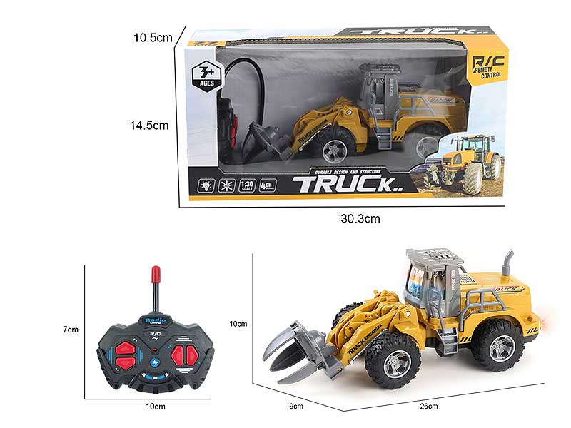 1:30 R/C Construction Truck 4Ways W/L toys