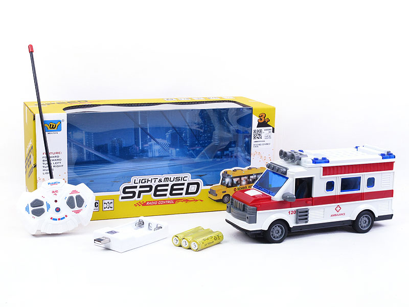 1:24 R/C Ambulance 4Ways W/L_M_Charge toys