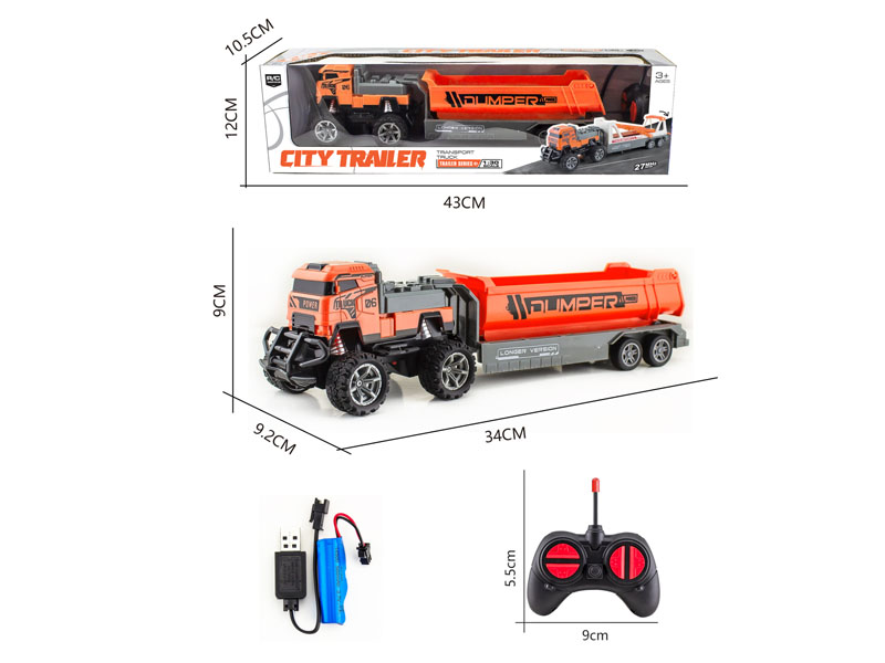 1:30 R/C Tow Truck 4Ways W/L_Charge toys