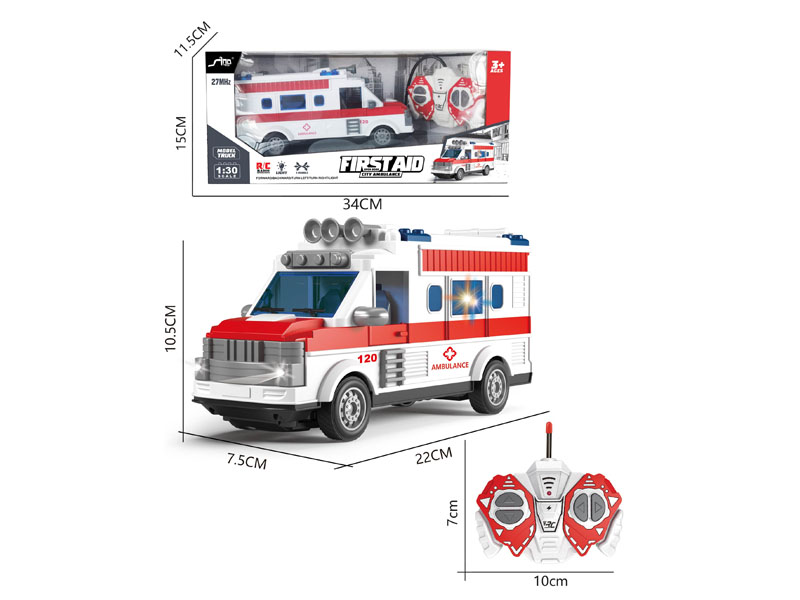 1:30 R/C Ambulance 4Ways W/L toys