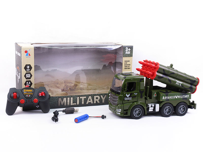 2.4G 1:24 R/C Missile Car 6Ways W/L_Charge(2C) toys